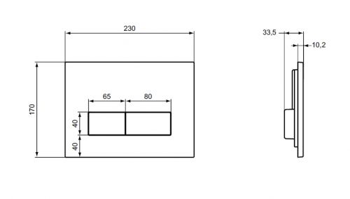 Ideal Standart W3710AA Фиксируемая к стене рама для монтажа подвесных унитазов, с двойной хромированной панелью смыва Ideal Standard в Курганинске